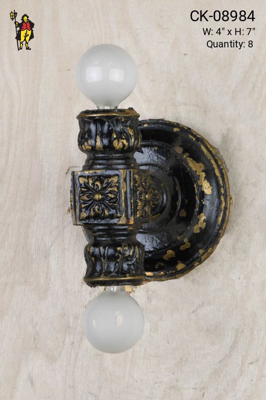 Two Light Distressed Wall Sconce