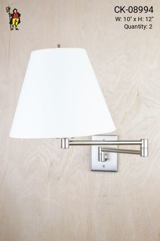 Adjustable Silver Wall Sconce