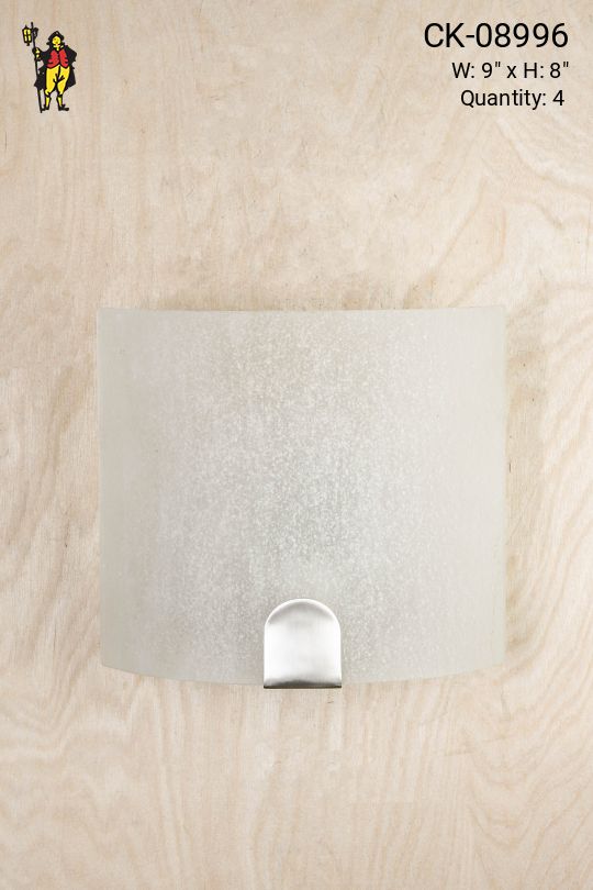 Curved Glass Wall Sconce