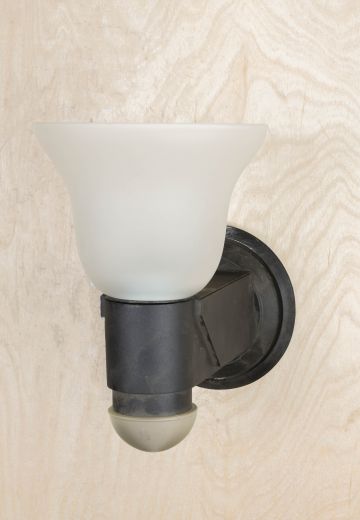 One Light Black Up Light Wall Sconce