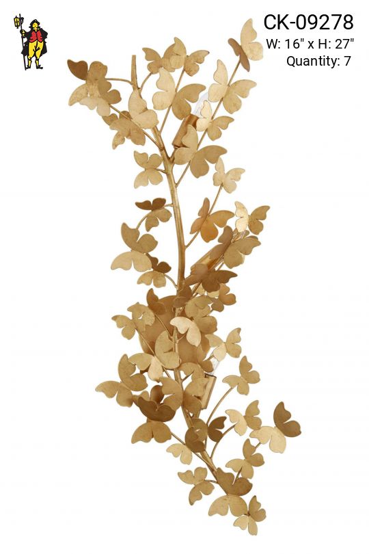 Brass Butterfly Wall Sconce
