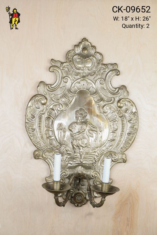 Oversize Gothic Two Light Wall Sconce