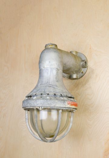Industrial One Light Caged Wall Sconce