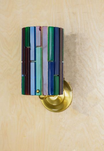 Multicolor Glass Wall Sconce