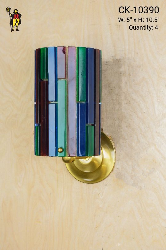 Multicolor Glass Wall Sconce