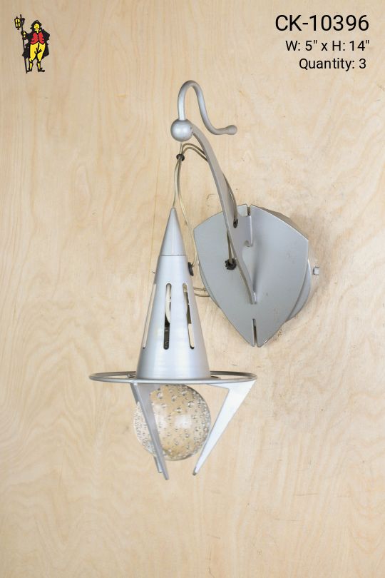 Hanging Claw Wall Sconce w/Clear Ball