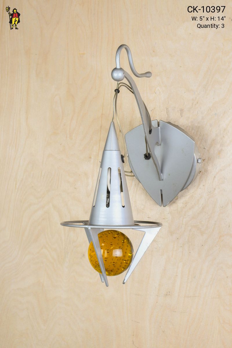 Hanging Claw Wall Sconce w/Amber Ball | Wall Lights