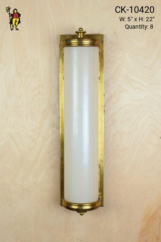 Municipal 22" Brass Wall Sconce