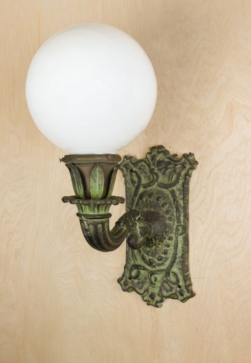 Distressed One Light Courtroom Wall Sconce