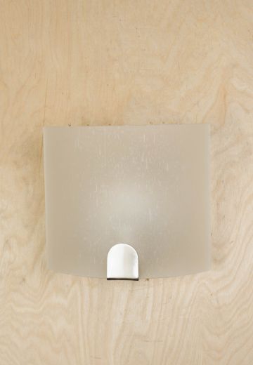 Rounded Frosted Glass Modern Wall Sconce
