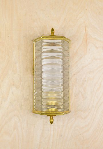 Square Glass Wall Sconce