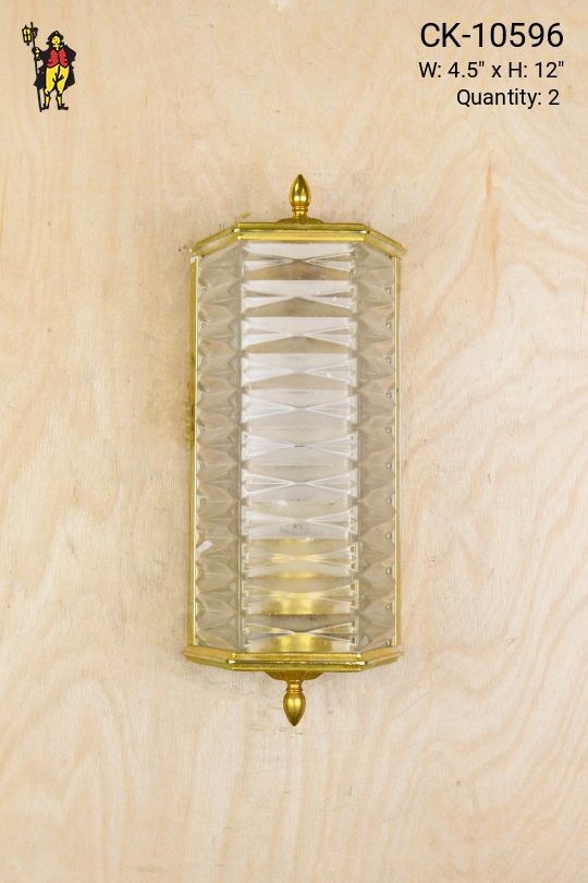 Square Glass Wall Sconce