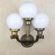 Three Light Brass Wall Sconce #0
