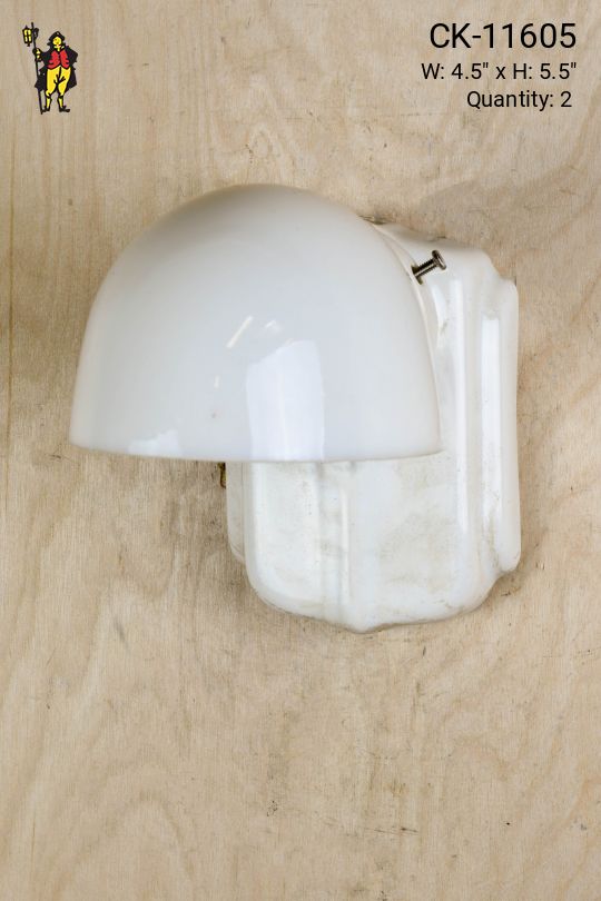 Single Down Light Porcelain Wall Sconce