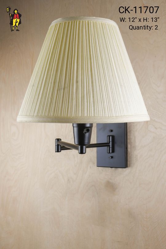 Black Swing Arm Wall Sconce