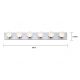 36" Polished Chrome Six Light Vanity Light #0