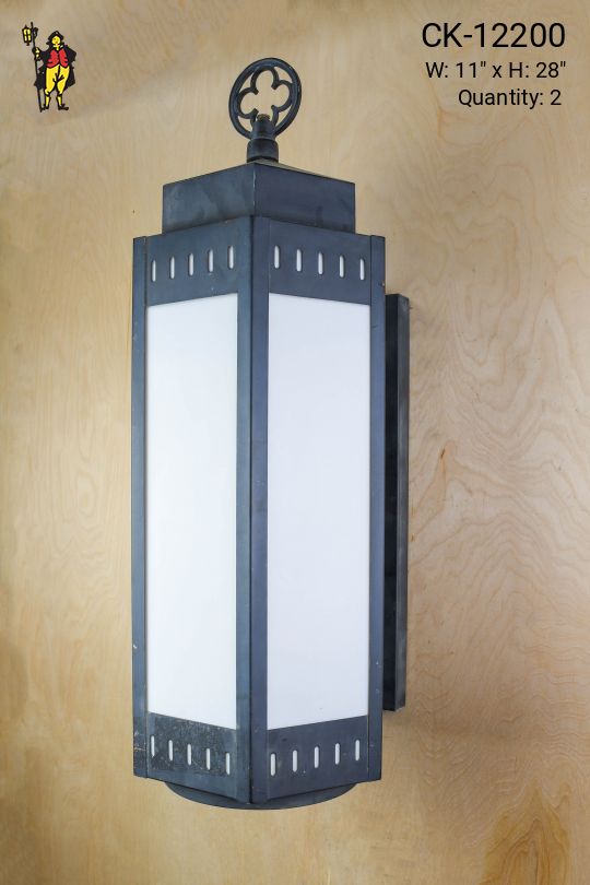 28" Gothic Outdoor Lantern Wall Light
