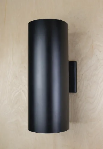 Black Up-Down Can Wall Sconce