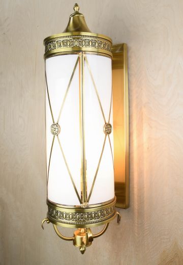 Federal Brass Lantern Wall Sconce