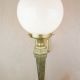 Torch Style Single Light Brass Wall Sconce #0