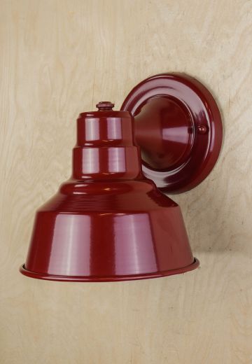 Red Single Down Light Wall Sconce