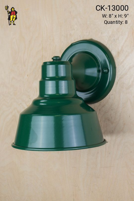 Green Single Down Light Wall Sconce