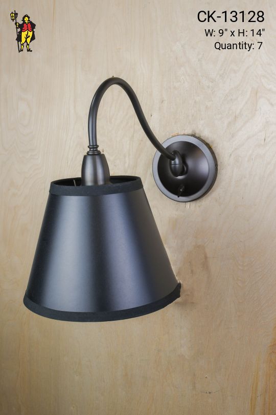 Black Single Downlight Wall Sconce