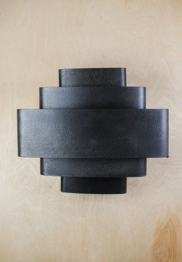 Black Five Ring Oversize Wall Sconce