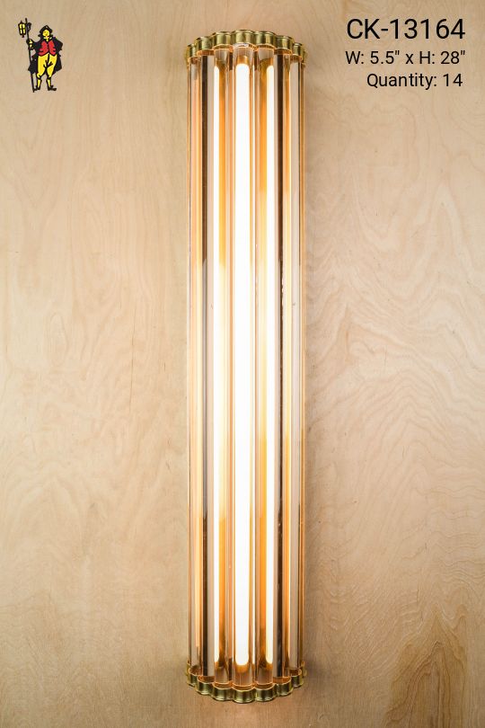 *LED* 28" Glass Rod Wall Sconce