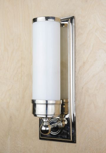 Polished Nickel One Light Vanity Wall Sconce