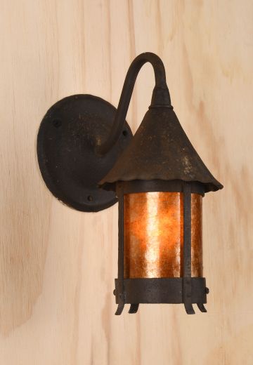 Single Light Mica Shaded Wall Sconce