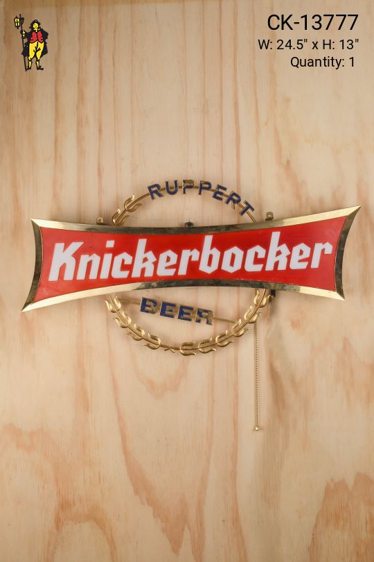 Rupert Knickerbocker Beer Sign Light