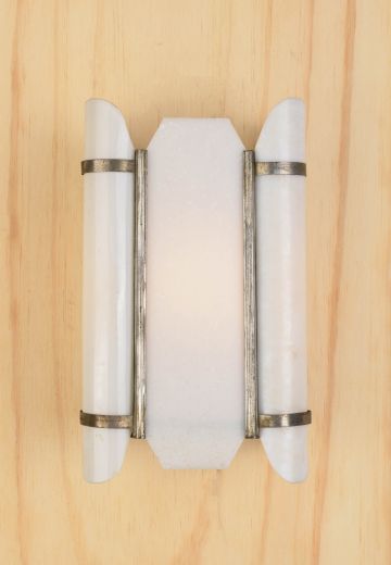 Art Deco Frosted Glass Wall Sconce