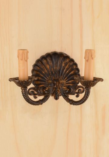 Bronze Two Candle Wall Sconce