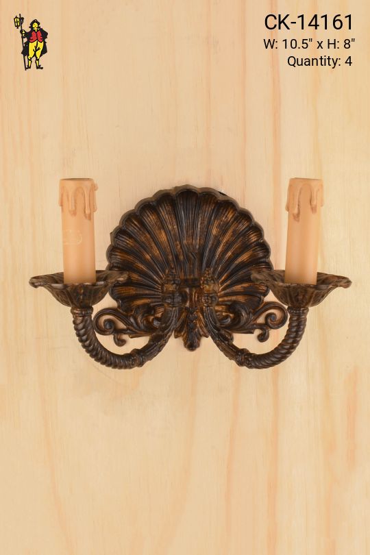 Bronze Two Candle Wall Sconce