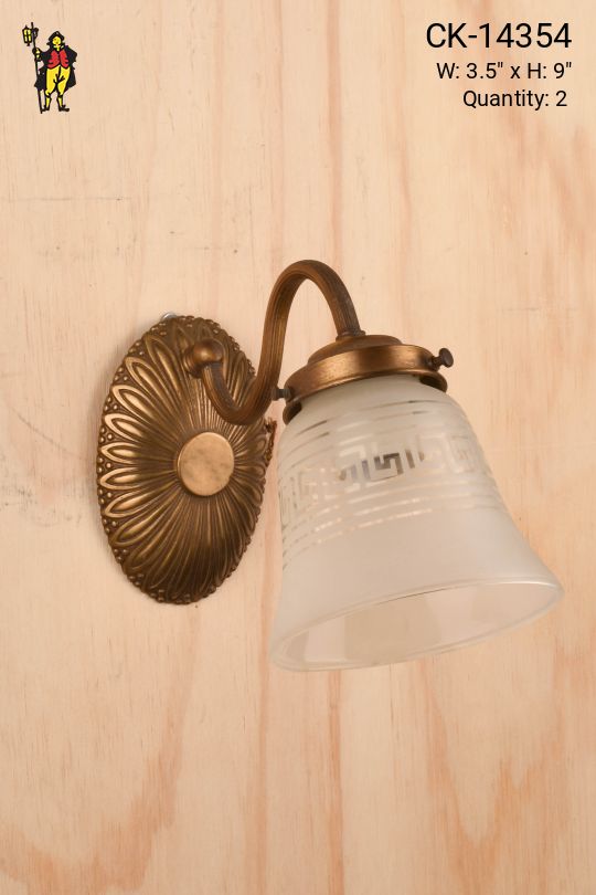 Single Light Antique Brass Wall Sconce