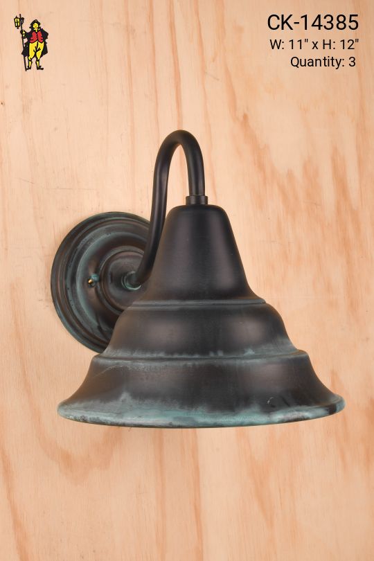 Distressed Exterior Reflector Wall Sconce