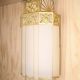 Oversize Brass & Plastic Art Deco Sconces #0