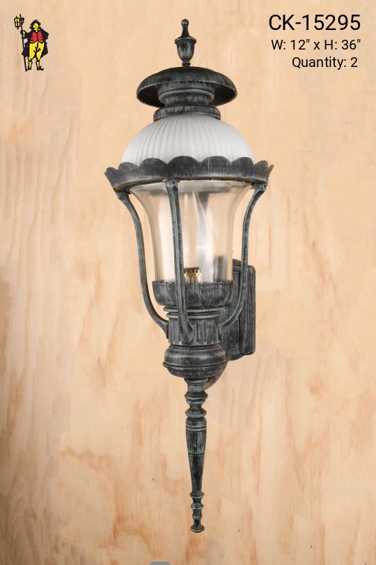 Distressed Oversize Municipal Wall Lantern