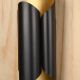 Black & Brass Two Light Up-Down Abstract Wall Sconce #0