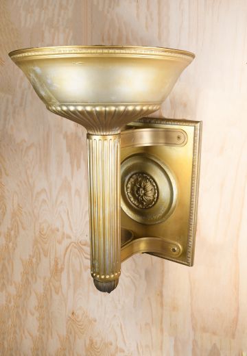 Oversize Brass Senate Judiciary Committee Hearing Room Wall Sconce