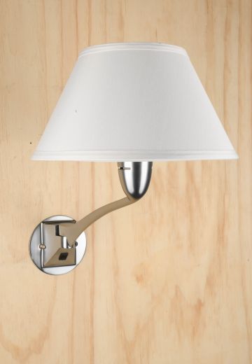 Nickel Adjustable Swing Arm Wall Sconce