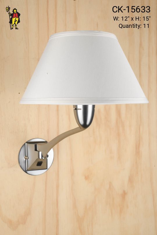 Nickel Adjustable Swing Arm Wall Sconce