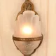 Antique Brass Art Deco Pocket Sconce #1