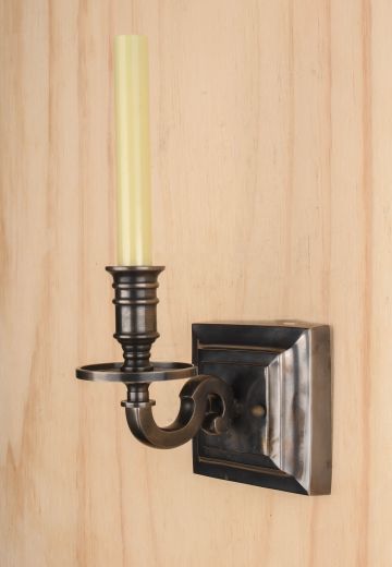 Bronze Single Candle Wall Sconce