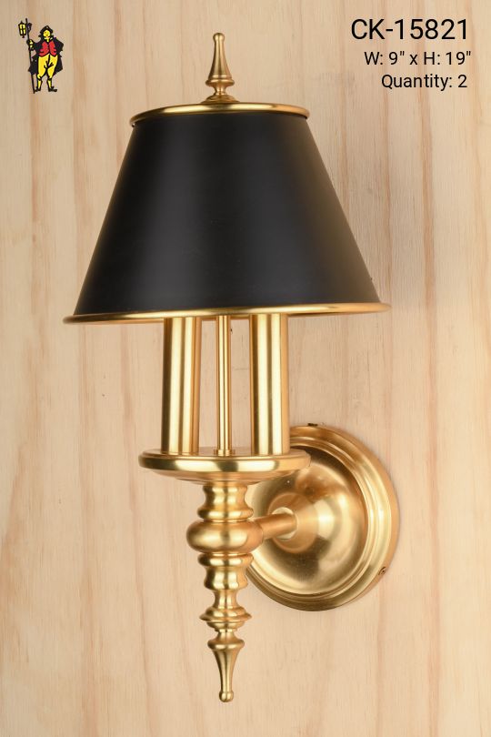 Brass Two Candle Wall Sconce