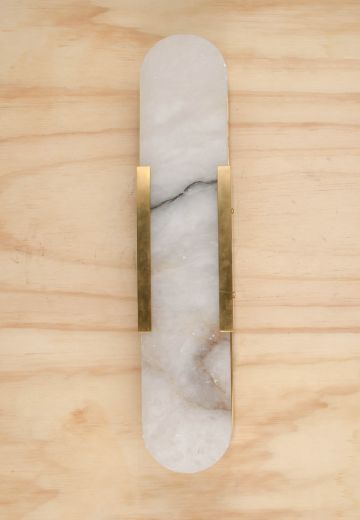 Brass & Marble Modern Wall Sconce
