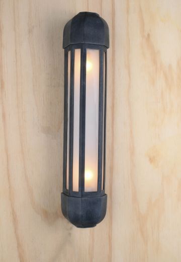 Exterior Linear Frosted Glass Wall Sconce