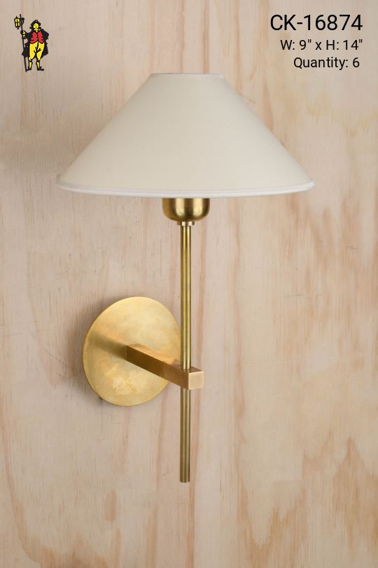 Brass Single Light Modern Wall Sconce