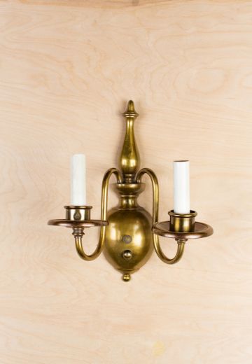 Traditional Two Arm Candle Wall Sconce